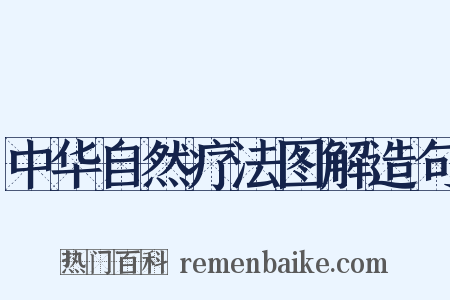 中华自然疗法图解造句是什么意思的图片